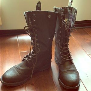 Cathy Jean Combat-styled boots